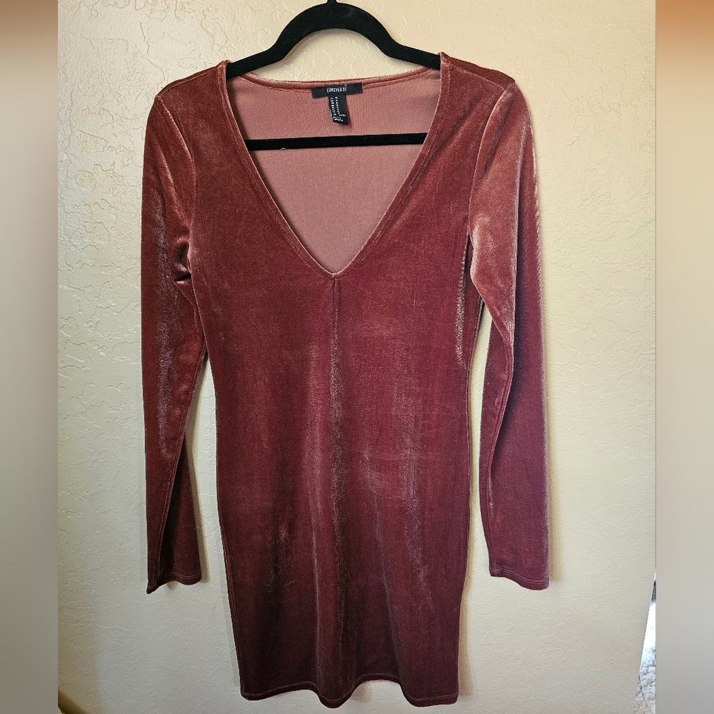Blush Velvet Dress